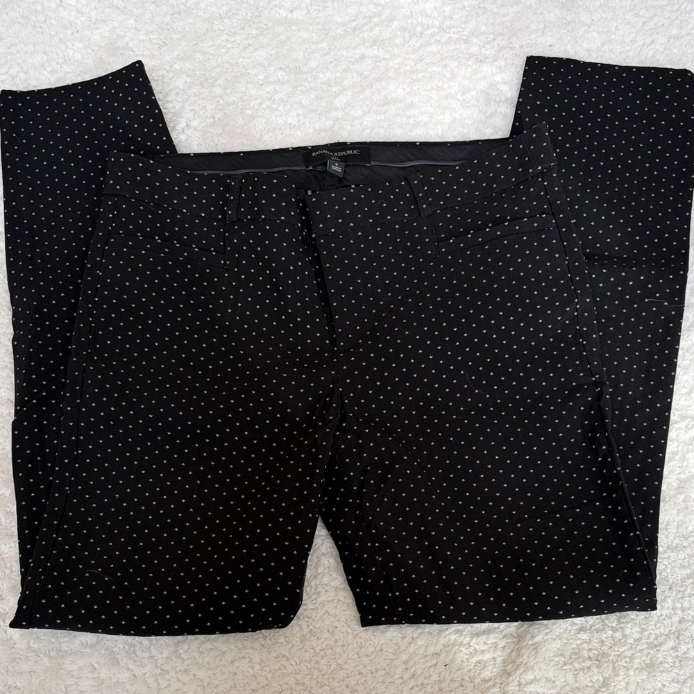 Black and white Sloan printed ankle Pants